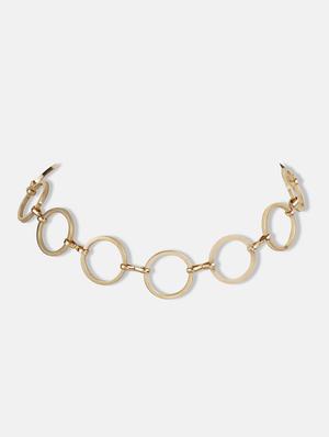 gold metal choker necklace - 17194876 - Standard Image - 2