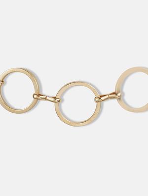 gold metal choker necklace - 17194876 - Standard Image - 3