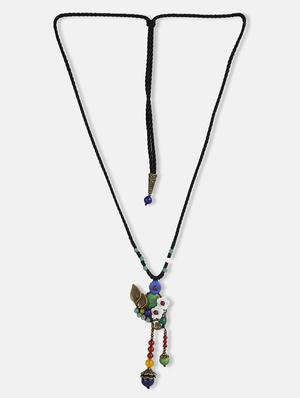 multi colored metal chain necklace - 17194879 - Standard Image - 3