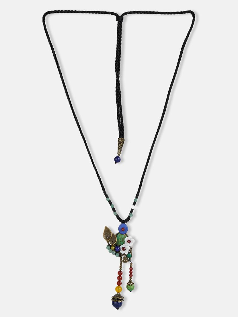 multi colored metal chain necklace - 17194879 - Zoom Image - 3
