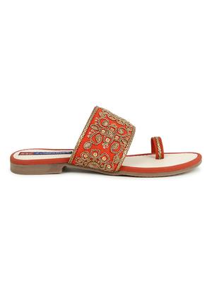 red slip on sandals - 17195068 - Standard Image - 2