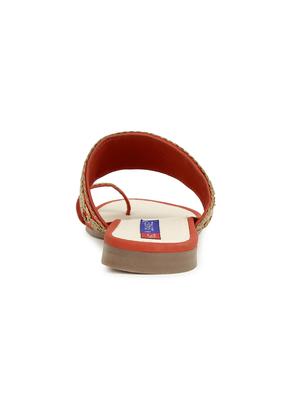 red slip on sandals - 17195068 - Standard Image - 5