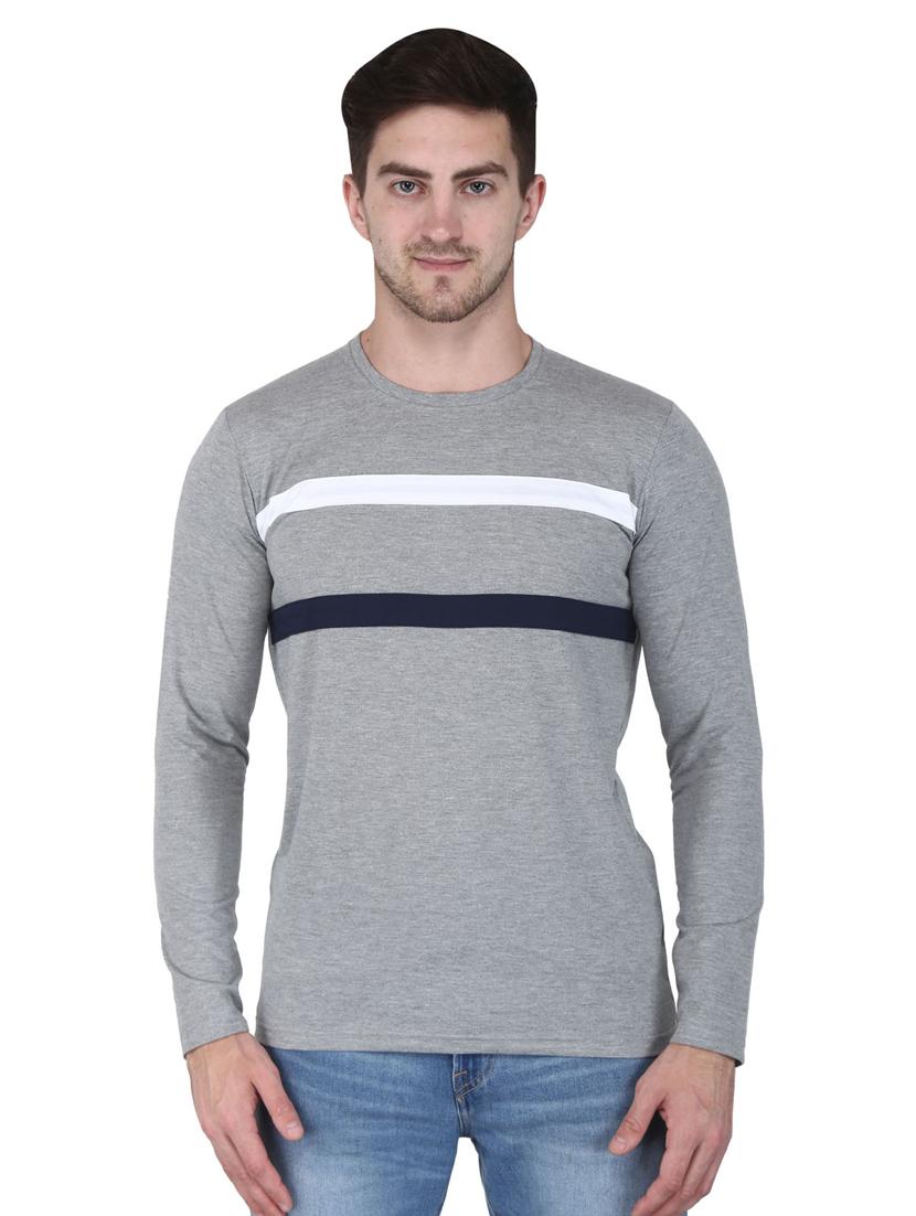 grey taped t-shirt - 17195260 - Zoom Image - 1