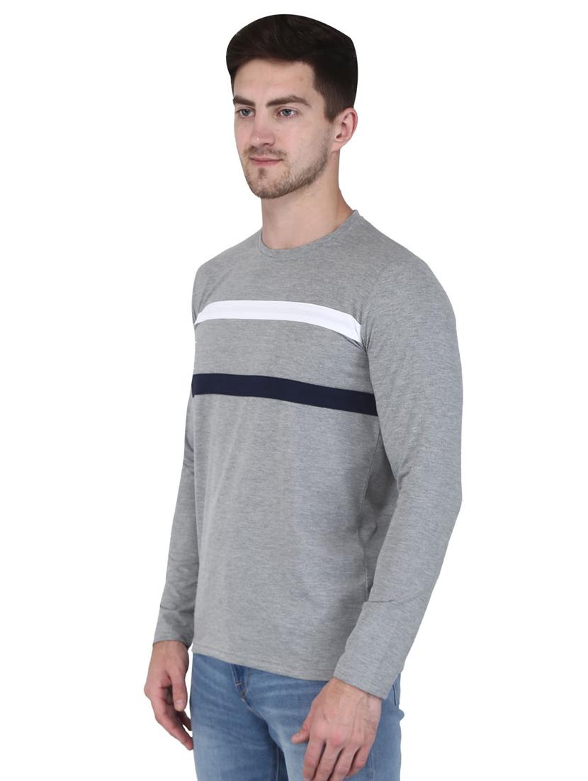 grey taped t-shirt - 17195260 - Zoom Image - 2