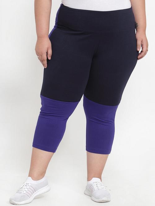color block sports capri - 17196036 - Very Small Image - 1