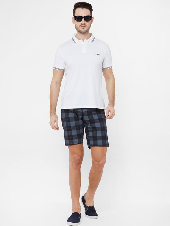 grey checkered bermuda shorts - 17196192 - Zoom Image - 4