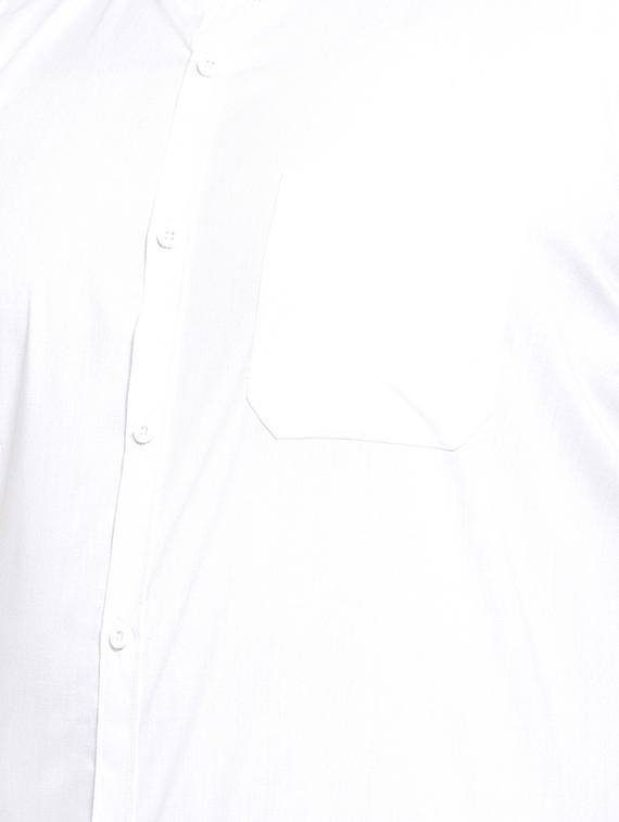 white solid plus size casual shirt - 17196290 - Zoom Image - 5