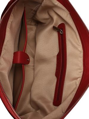 red leatherette (pu) regular handbag - 17196774 - Standard Image - 3