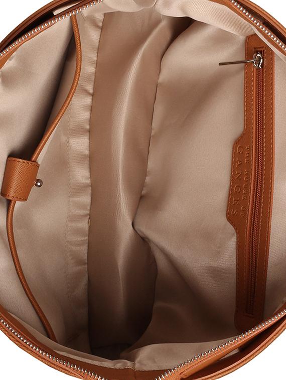 brown leatherette (pu) regular handbag - 17196778 - Zoom Image - 3