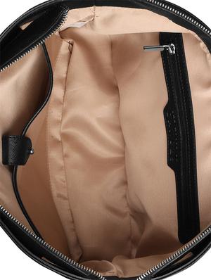 black leatherette (pu) regular handbag - 17196779 - Standard Image - 3