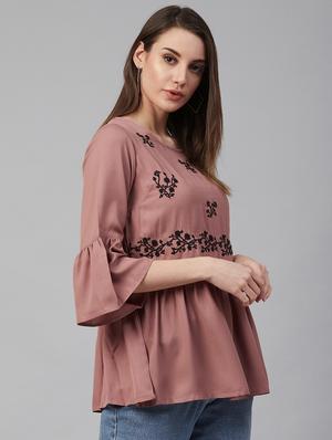 pink polyester regular top - 17196999 - Standard Image - 2