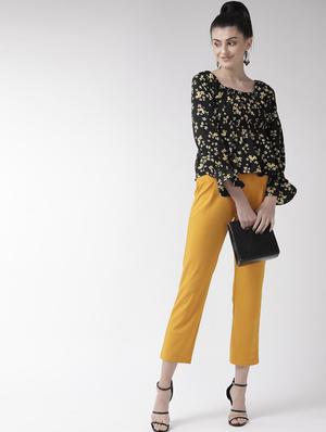 black polyester regular top - 17197010 - Standard Image - 4