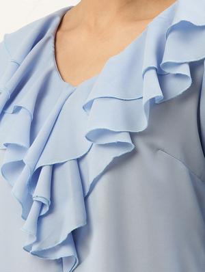 blue polyester regular top - 17197040 - Standard Image - 5