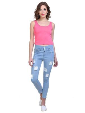 mid rise distressed jeans - 17197126 - Standard Image - 4
