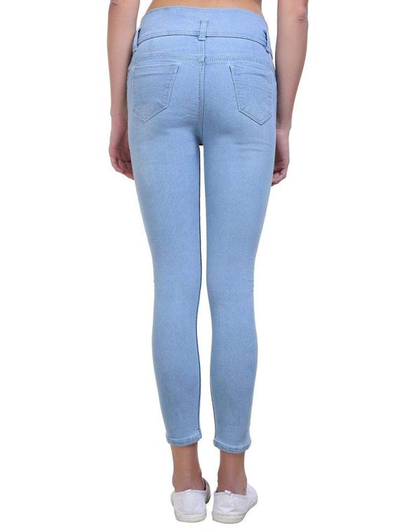 mid rise distressed jeans - 17197126 - Zoom Image - 3
