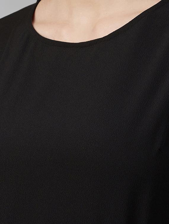 black polyester aline dress - 17197459 - Zoom Image - 5