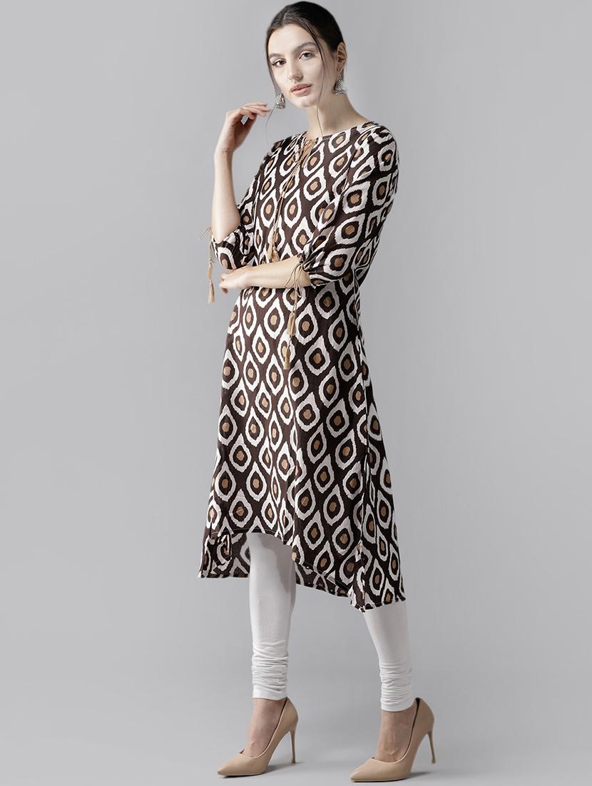 printed a-line kurta - 17197736 - Zoom Image - 2