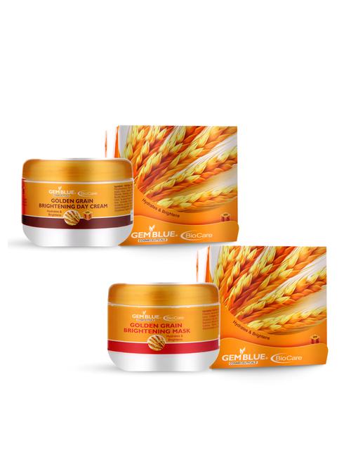 gemblue biocare skin treatment golden grain cream325ml+ gemblue biocare skin treatment golden grain mask 325ml - 17198481 - Standard Image - 1