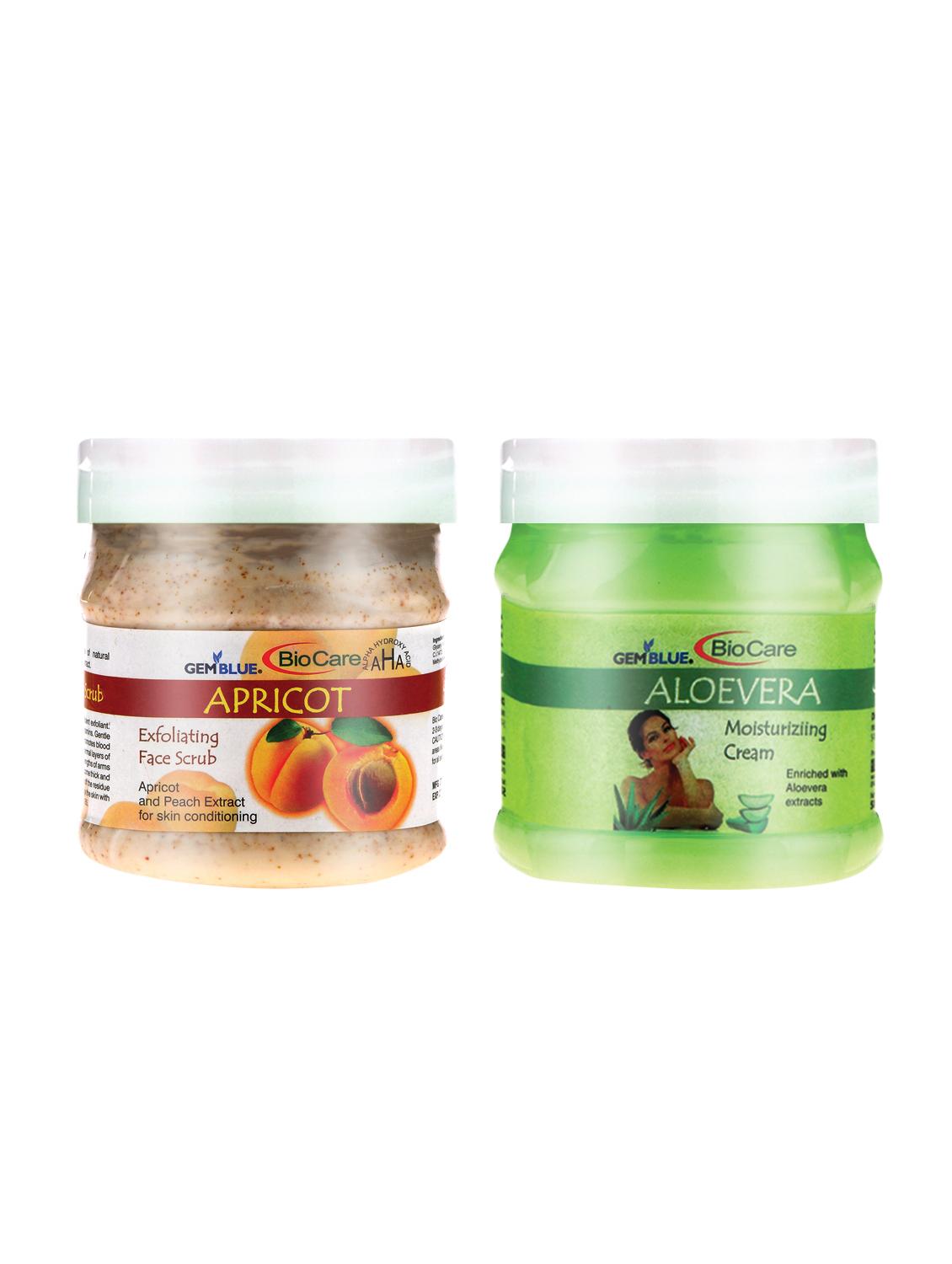 gemblue biocare apricoat scrub +gemblue biocare aloevera cream combo - 17198492 - Zoom Image - 1