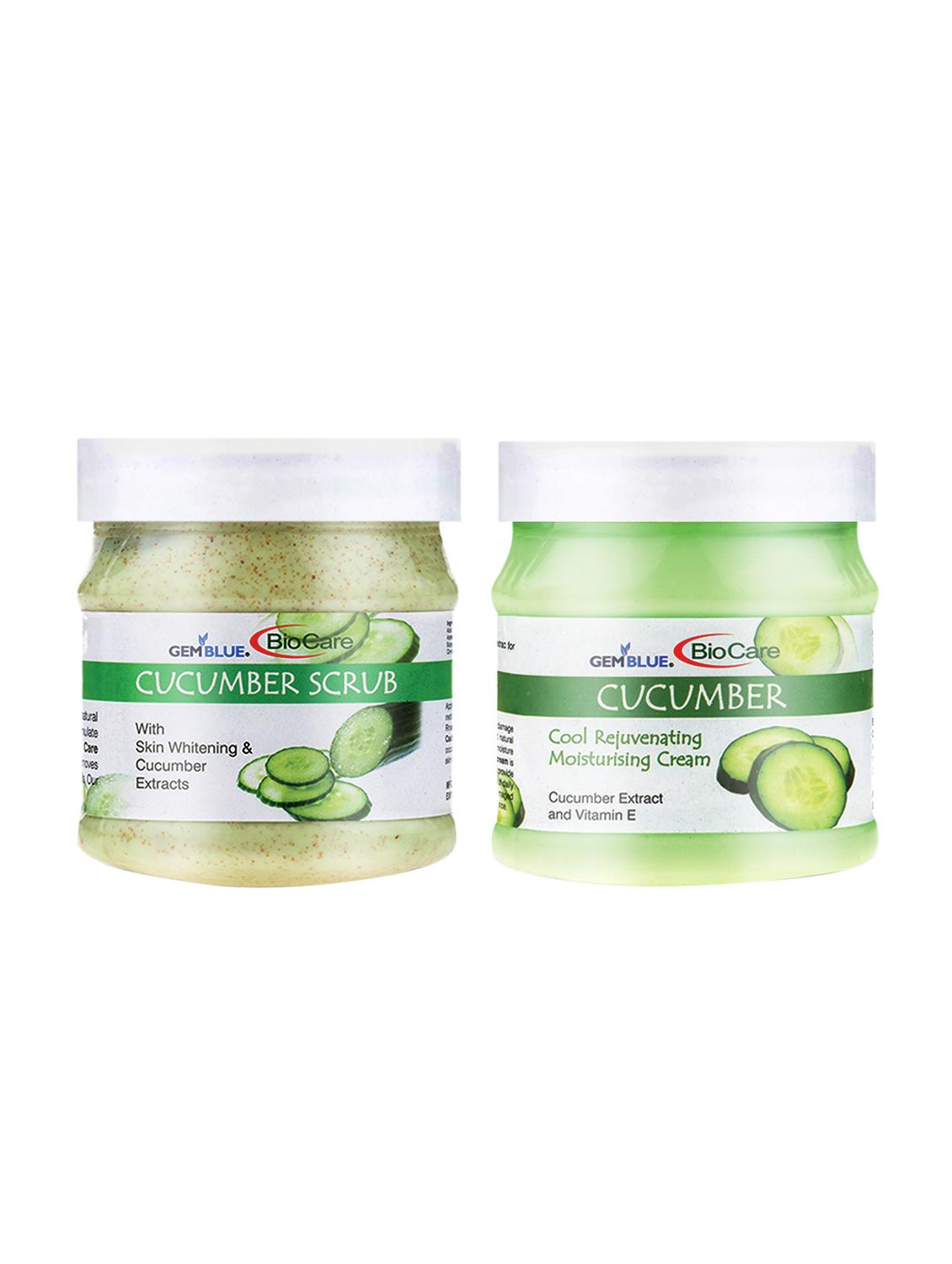 gemblue biocare cucumber scrub, 500ml+gemblue biocare cucumber cream, 500ml combo - 17198500 - Zoom Image - 1