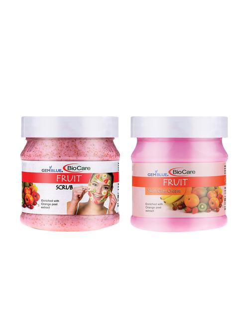 gemblue biocare fruit scrub, 500ml+gemblue biocare fruit cream, 500ml combo - 17198508 - Standard Image - 1
