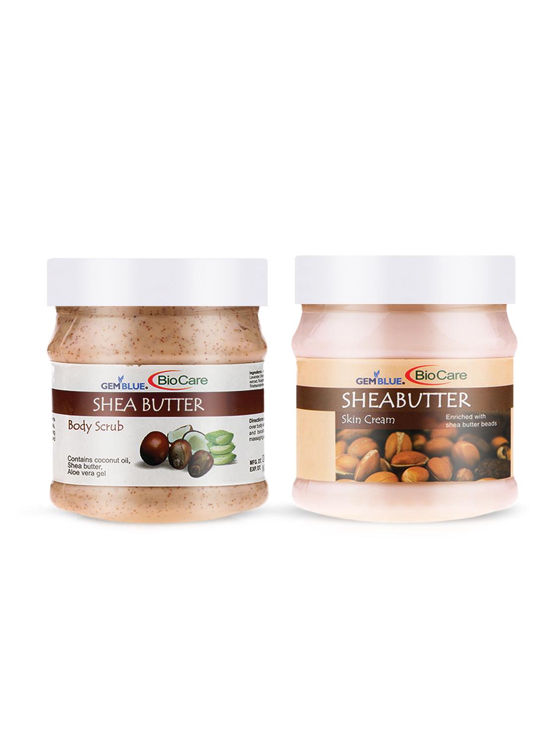 gemblue biocare shea butter scrub, 500ml+gemblue biocare shae butter cream, 500ml - 17198536 - Zoom Image - 1
