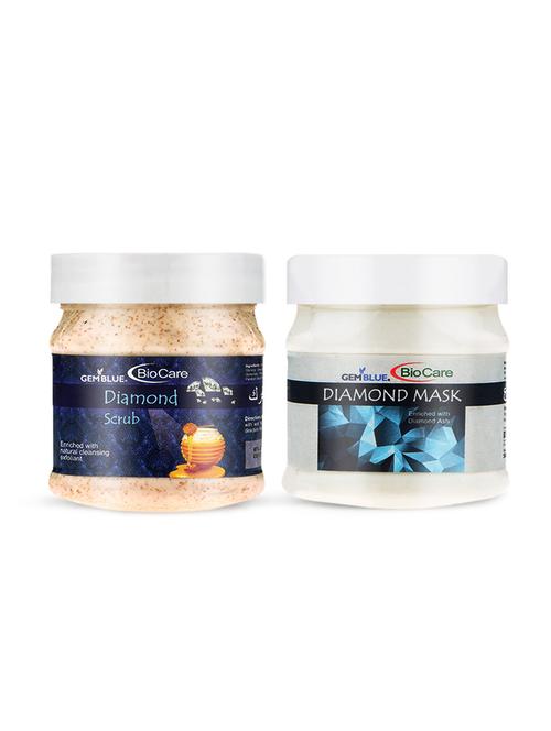 gemblue biocare diamond scrub, 500ml+gemblue biocare diamond mask, 500ml - 17198558 - Standard Image - 1
