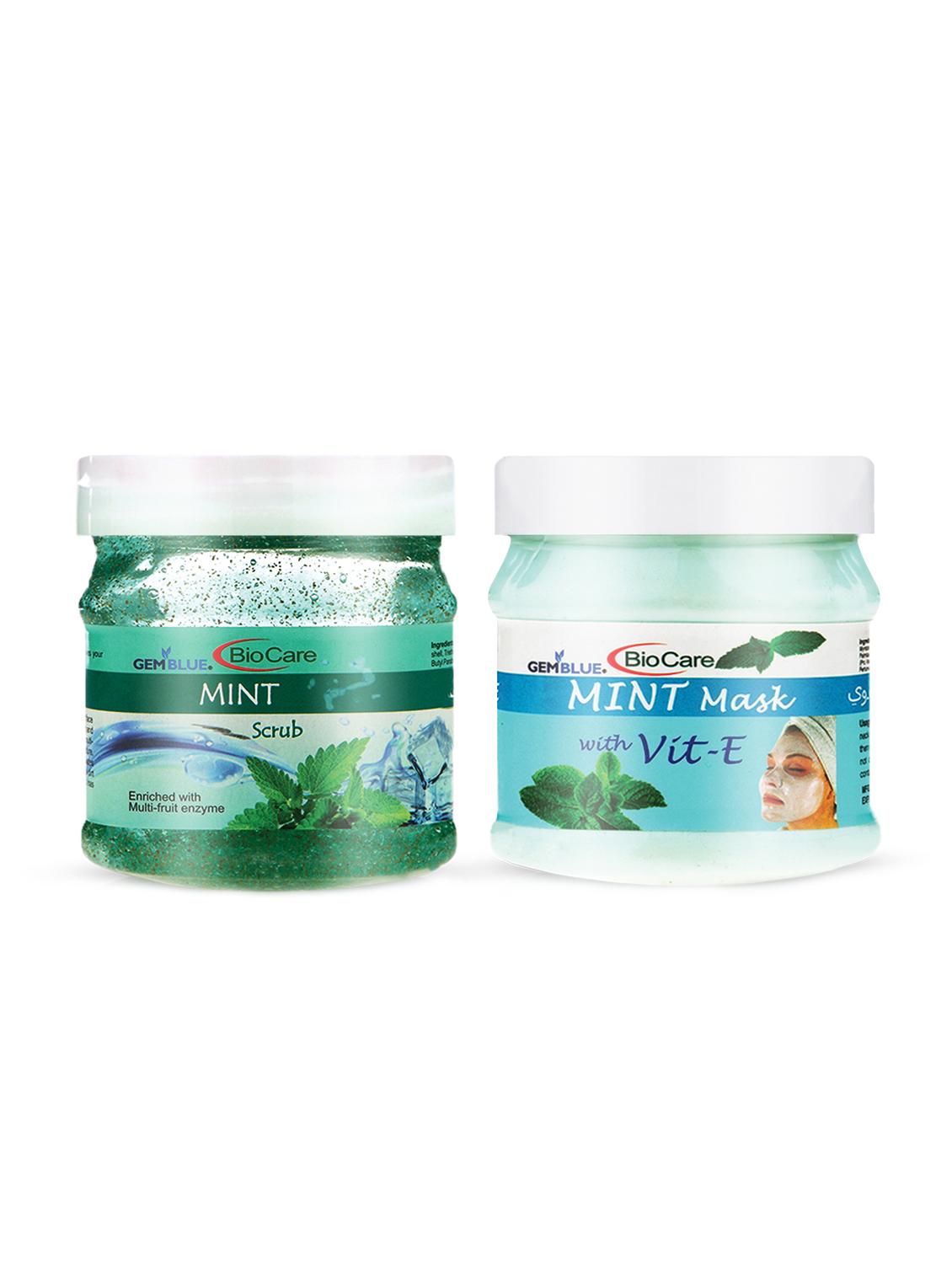 gemblue biocare mint scrub, 500ml+gemblue biocare mint mask, 500ml - 17198566 - Zoom Image - 1