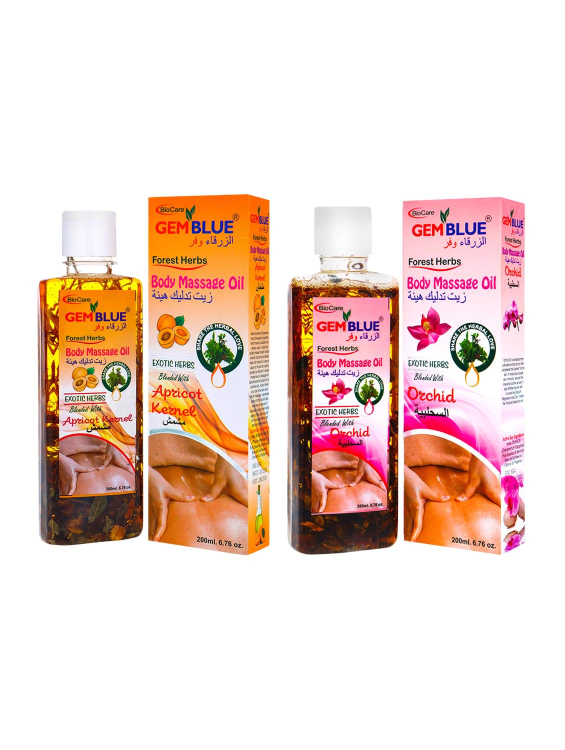 gemblue biocare apricot massage oil 200ml+ gemblue biocare orchid massage oil 200ml - 17198593 - Zoom Image - 1