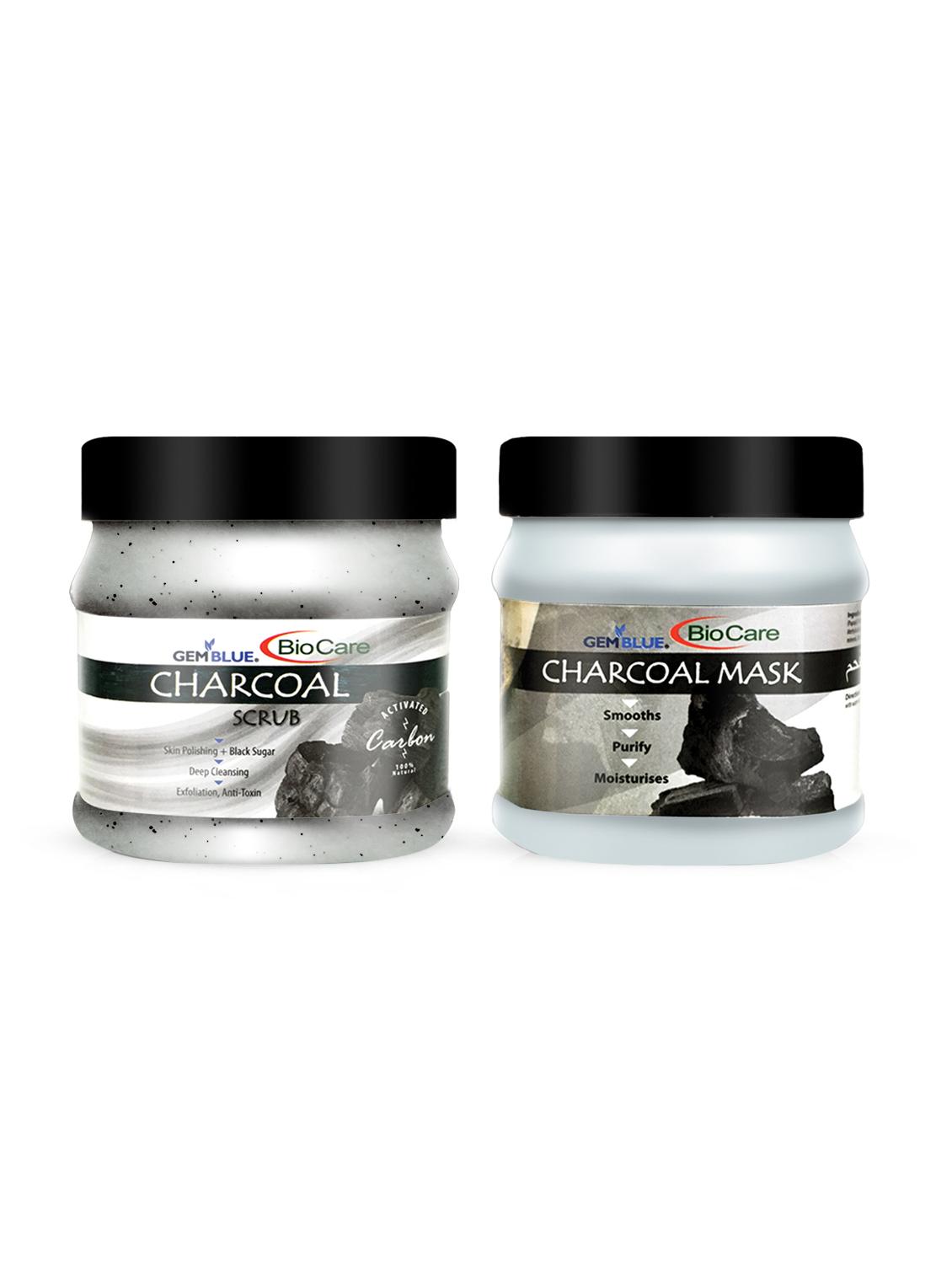 gemblue biocare charcoal scrub, 500ml+gemblue biocare charcoal mask, 500ml - 17198596 - Zoom Image - 1