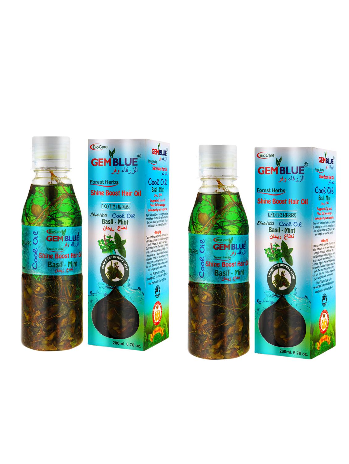 gemblue biocare basil mint hair oil 200ml+ gemblue biocare basil mint hair oil 200ml - 17198623 - Zoom Image - 1