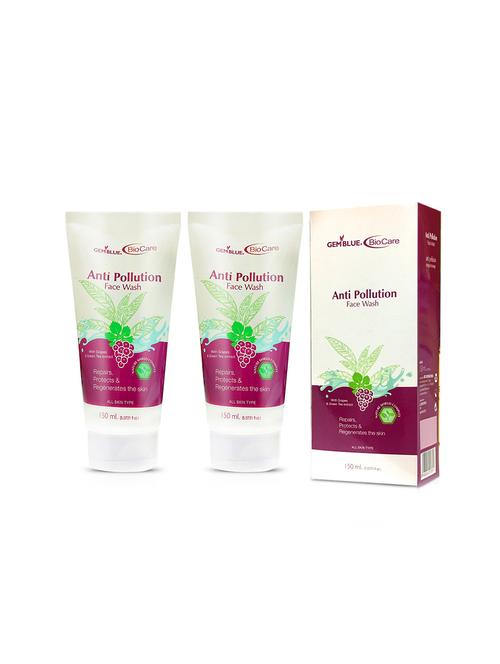 gemblue biocare anti polution face wash, 150ml+gemblue biocare anti polution face wash, 150ml - 17198632 - Standard Image - 1