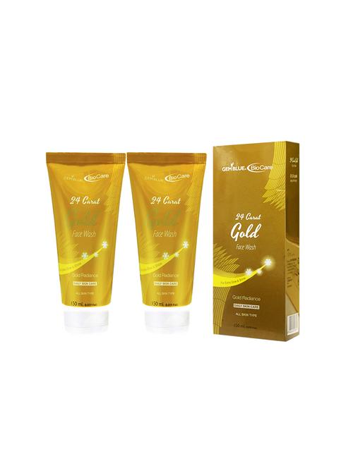 gemblue biocare 24 carat gold face wash, 150ml+ 24 carat gold face wash, 150ml - 17198694 - Standard Image - 1