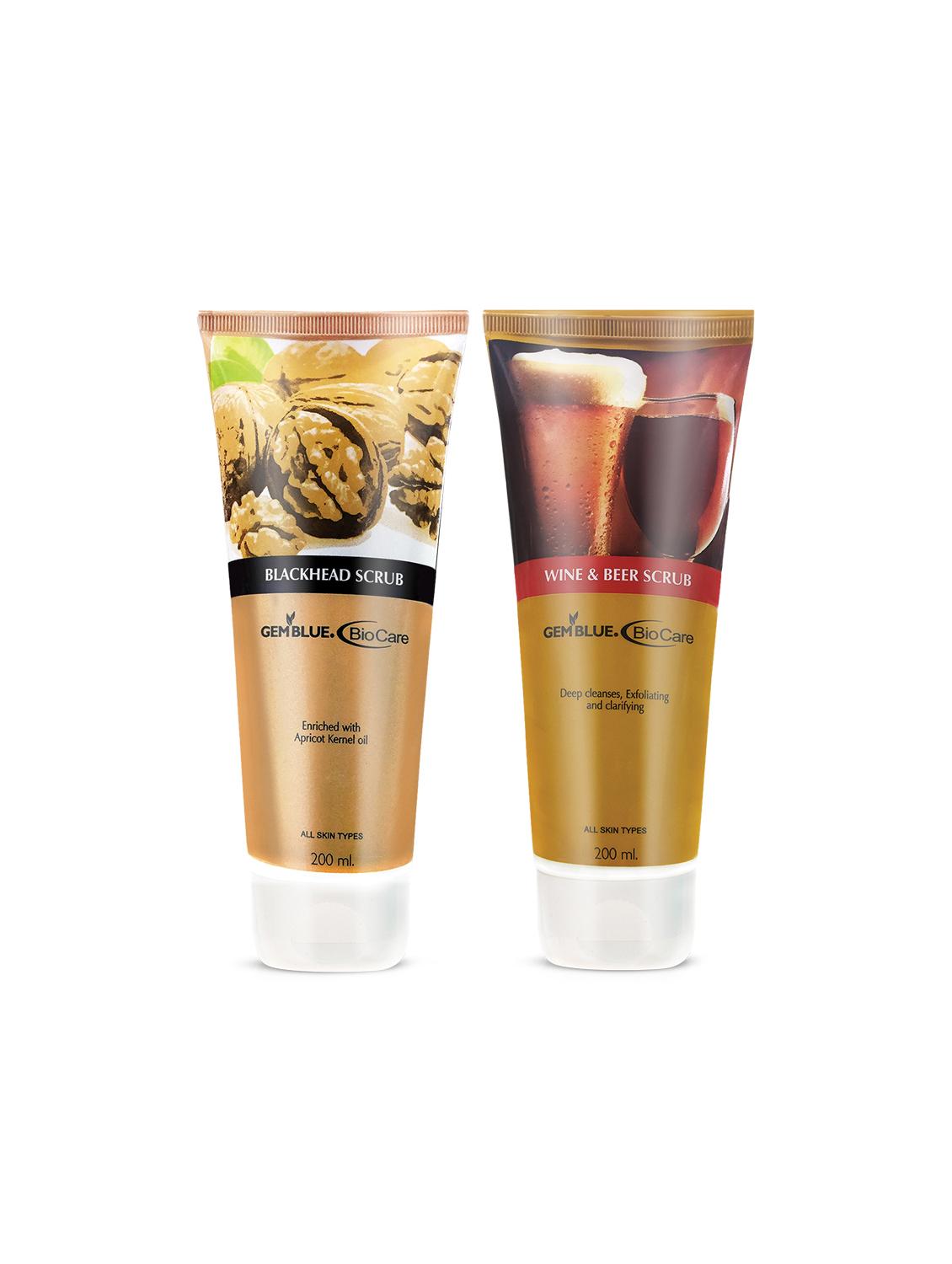 gemblue biocare blackhead scrub, 200ml+gemblue biocare wine&beer scrub, 200ml - 17198796 - Zoom Image - 1
