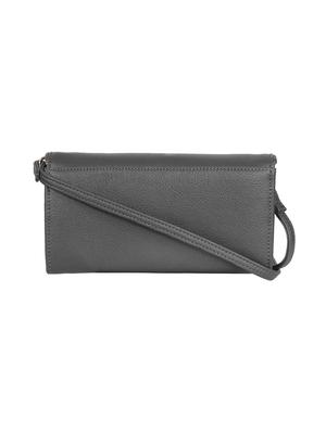 grey leatherette (pu) regular clutch - 17198880 - Standard Image - 2