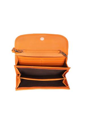 orange leatherette (pu) regular clutch - 17198881 - Standard Image - 3