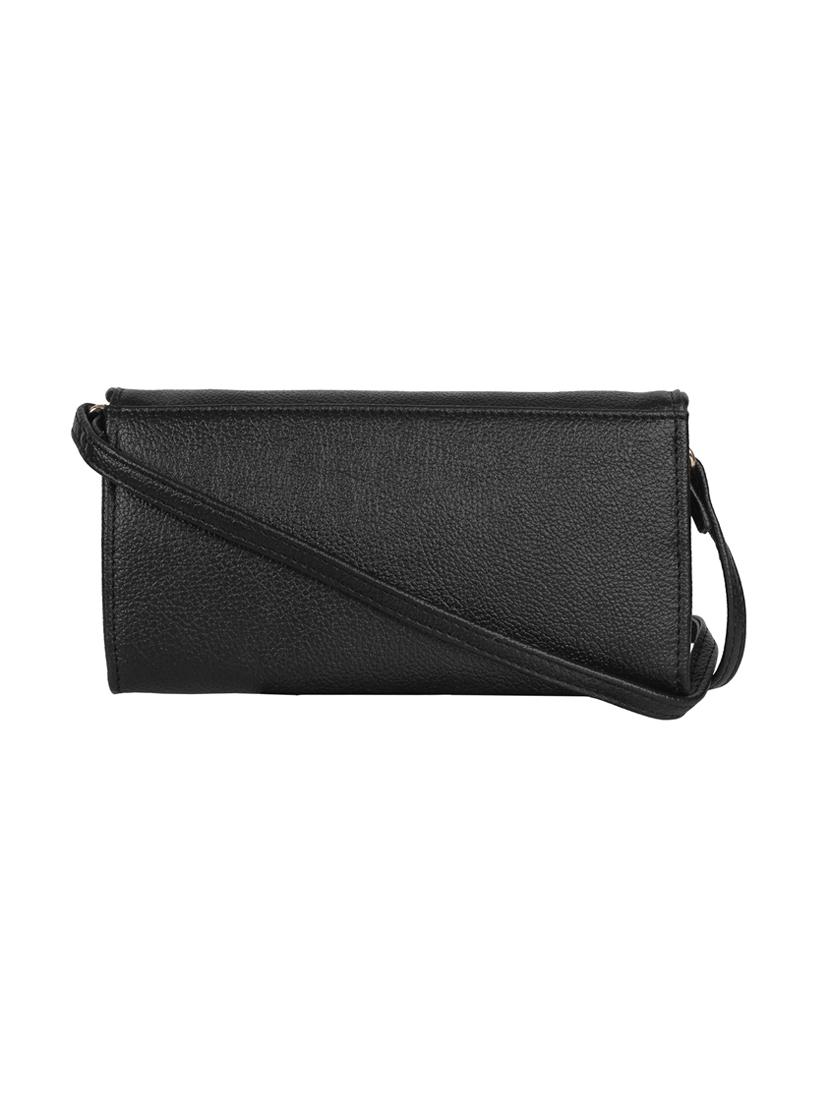 black leatherette (pu) regular clutch - 17198893 - Zoom Image - 2