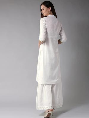 solid straight kurta - 17198901 - Standard Image - 2
