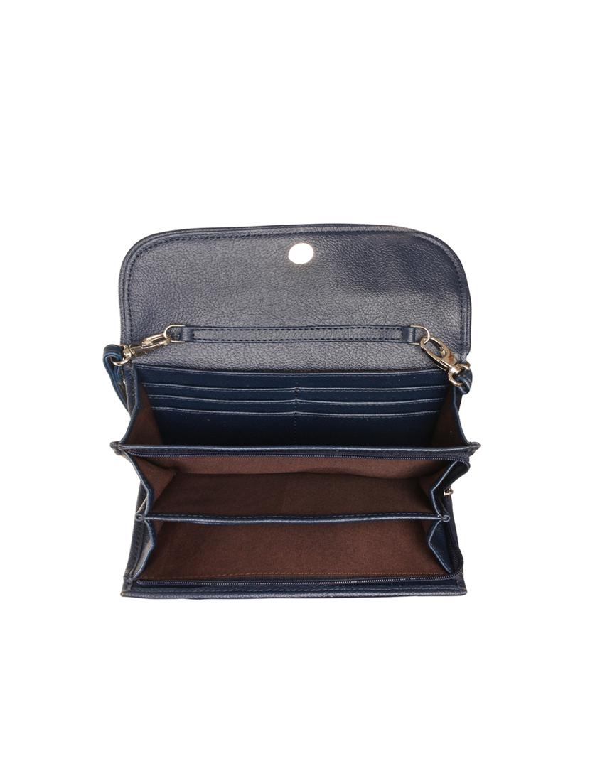 blue leatherette (pu) regular clutch - 17198903 - Zoom Image - 3