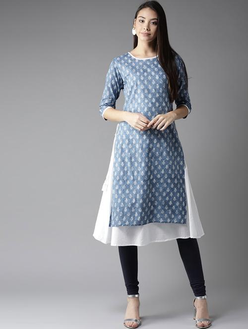floral a-line kurta - 17198998 - Very Small Image - 1
