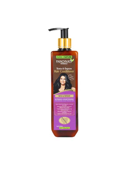 panchvati hair conditioner arginine & biotin - no parabens, no sulphate, no silicones, & no salt 300 ml for men & women - 17199087 - Standard Image - 1