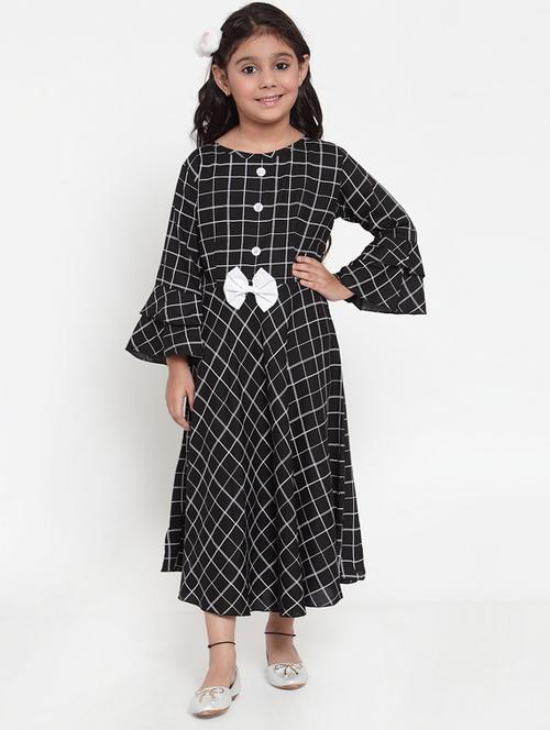 black rayon frock - 17199491 - Standard Image - 1