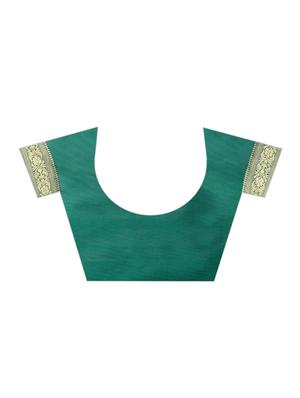 self design woven saree with blouse - 17199626 - Standard Image - 3