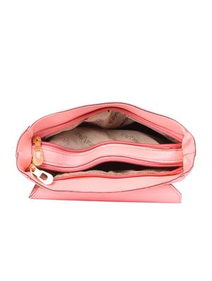 pink leatherette (pu) messenger sling bag - 17199656 - Standard Image - 3
