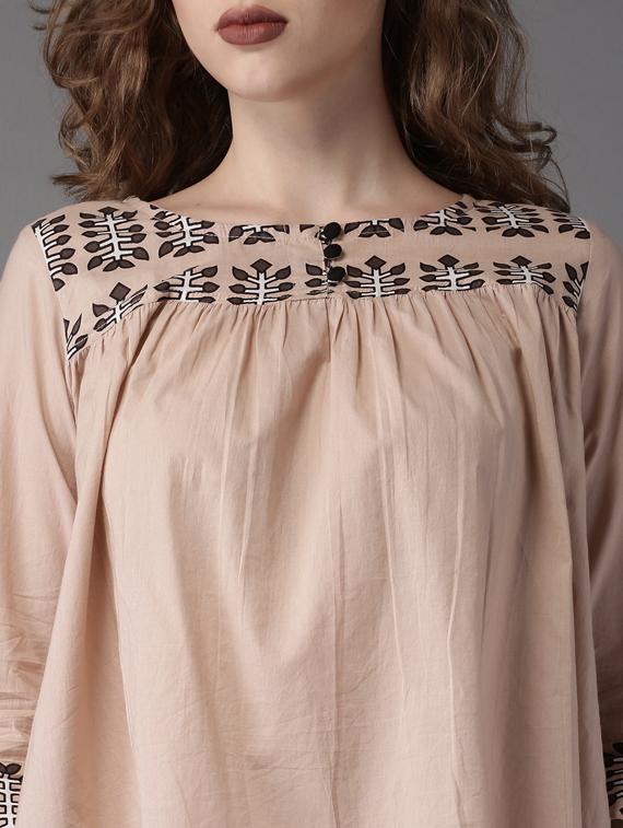 round neck printed top - 17199747 - Zoom Image - 4