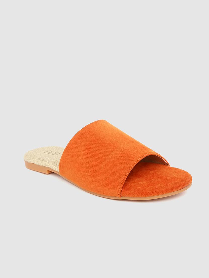 orange slip on sandals - 17199780 - Zoom Image - 1