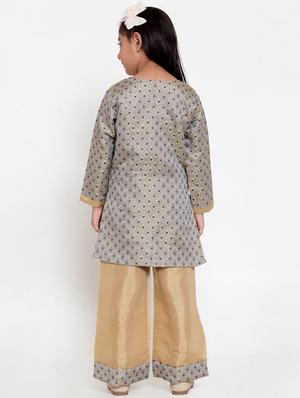 grey silk blend suit set - 17200233 - Standard Image - 3