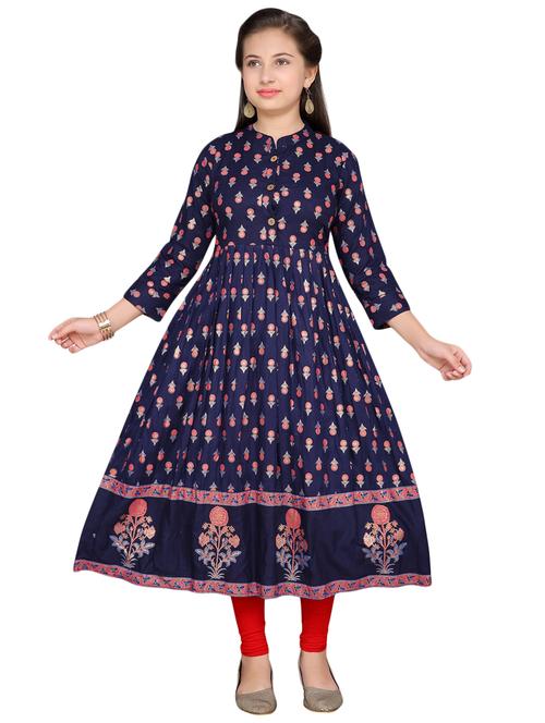 navy blue cotton suit set - 17200286 - Standard Image - 1