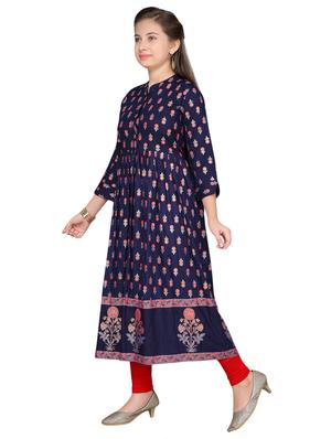 navy blue cotton suit set - 17200286 - Standard Image - 2