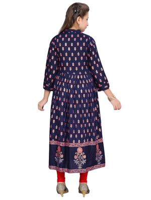 navy blue cotton suit set - 17200286 - Standard Image - 3